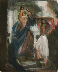 Komposition mit Olivenpflückerinnen